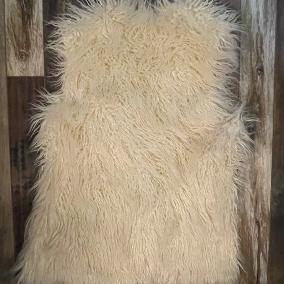 Faux Fur Vest (Winter White/Ivory) - Picture 3 of 6